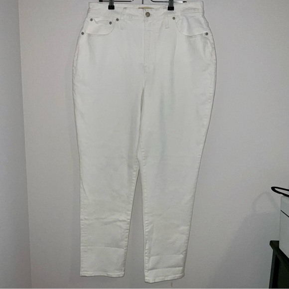 MADEWELL THE CURVEY PERFECT VINTAGE JEAN WHITE SIZE 32 TALL - Picture 4 of 9